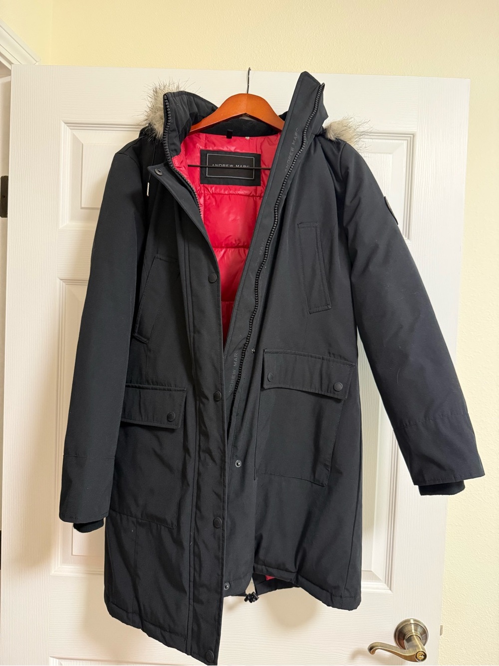 Andrew Marc Black Insulated Jacket